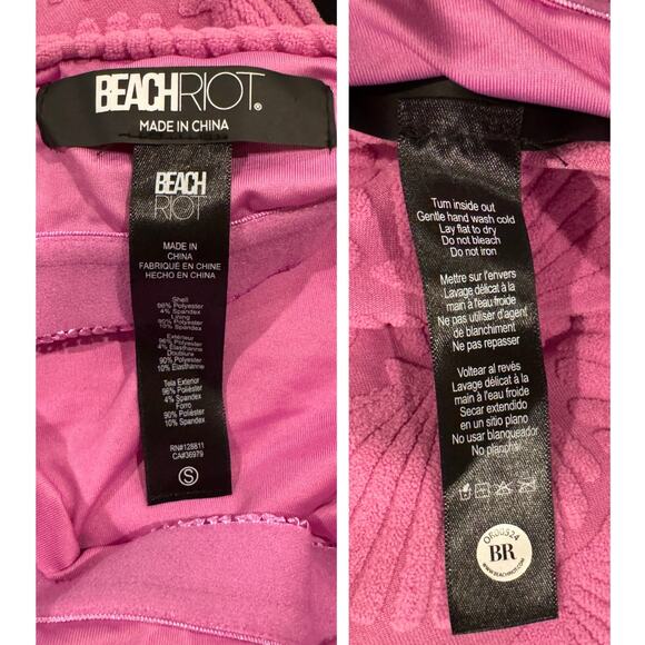 Beach Riot Athena Shell One-Piece Swimsuit Size Small - Picture 8 of 12